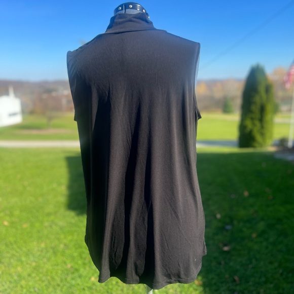 Susan Graver Modern Essentials Liquid Knit Mock Neck Top New Without Tags - Picture 3 of 7